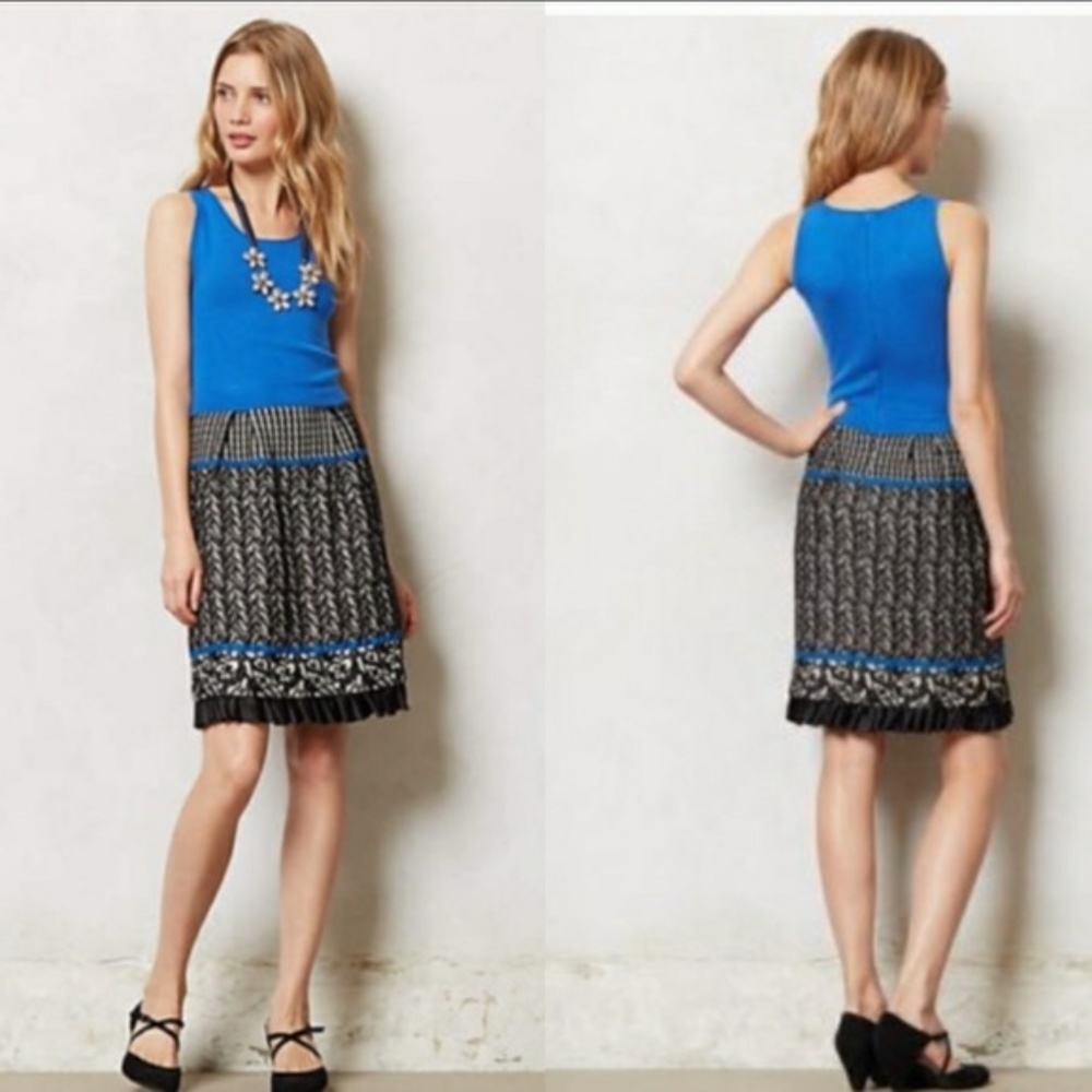 Anthropologie Girls From Savoy Blue Arden Dress